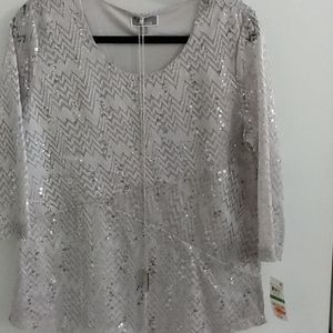 Women JM collection petite/LGE Silver Lurx